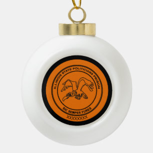Illinois Staat Politische Gefangenschaft Keramik Kugel-Ornament