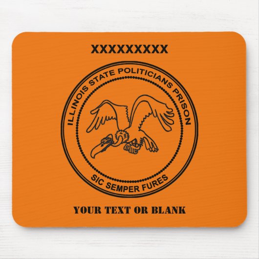 Illinois Staat Politische Gefangenschaft Mousepad (Vorne)