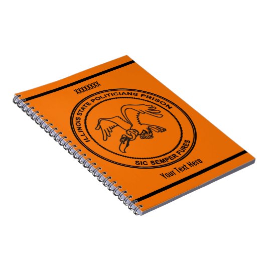 Illinois Staat Politische Gefangenschaft Notizblock (Rechte Seite)