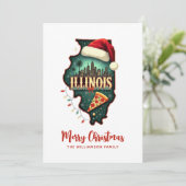 Illinois Staat Spaß Weihnachten (Stehend Vorderseite)