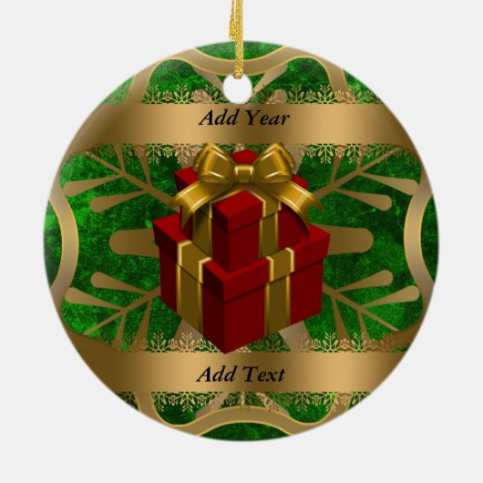 Illinois Staat Weihnachtsschmuck (Hinten)