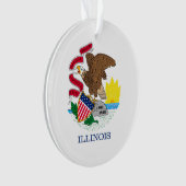 Illinois-Staats-Flaggen-Entwurf Ornament (Vorderseite)