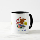 Illinois-Staats-Flaggen-Tasse Tasse (VorderseiteRechts)