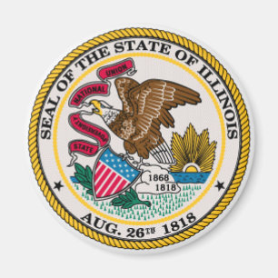 Illinois-Staats-Siegel Magnet