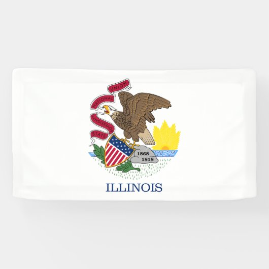 Illinois Staatsflagge Banner (Horizontal)