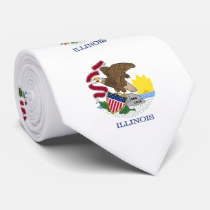 Illinois Staatsflagge Krawatte