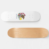 Illinois Staatsflagge Skateboard (Horizontal)