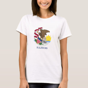 Illinois Staatsflagge T-Shirt