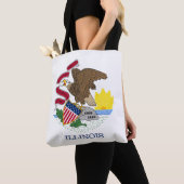Illinois Staatsflagge Tasche (Von Nahem)