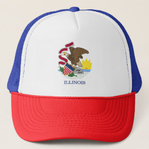 Illinois Staatsflagge Truckerkappe