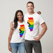 Illinois Staatsstolz LGBTQ Progress Prix T-Shirt (Unisex)