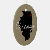 Illinois-Stadt Keramikornament (Rechts)