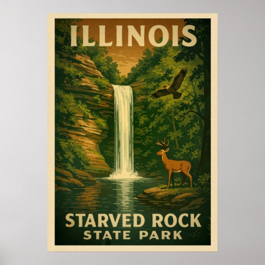 Illinois Starved Rock Staat Park V01 Poster (Vorne)
