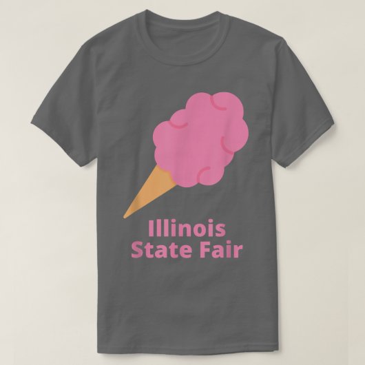 Illinois State Fair Pink Cotton Candy County Fair T-Shirt (Design vorne)