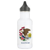 Illinois State Flag Liberty Flasche Trinkflasche (Links)