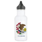 Illinois State Flag Liberty Flasche Trinkflasche (Rechts)