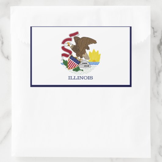 Illinois State Flag Sticker (Tasche)