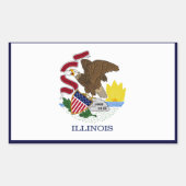 Illinois State Flag Sticker (Vorderseite)