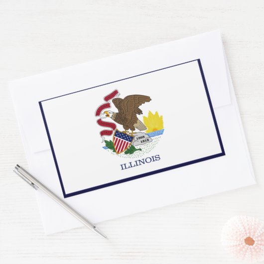 Illinois State Flag Sticker (Umschlag)