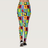 Illinois State Pride Pop Art Muster Leggings (Rückseite)