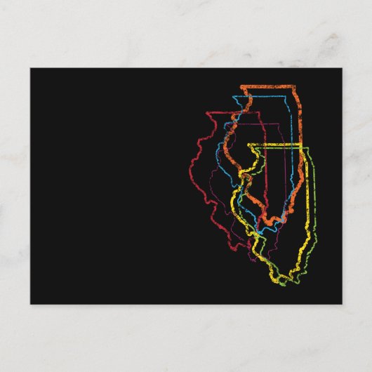 Illinois Stolz Postkarte (Vorderseite)
