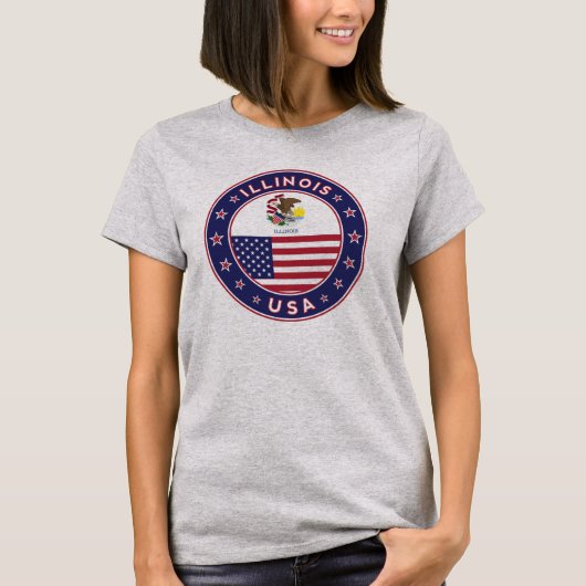 Illinois, T - Shirt Illinois, (Vorderseite)