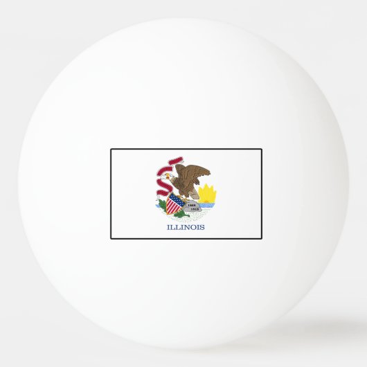 Illinois Tischtennisball (Vorderseite)