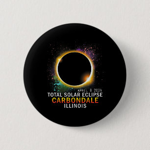 Illinois Total Solar Eclipse 8. April 2024 Button