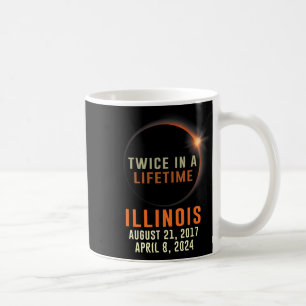 Illinois Total Solar Eclipse zweimal im Leben 2 Kaffeetasse