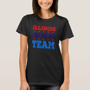 Illinois Trinkteam Staatsstolz Biertrinken T-Shirt
