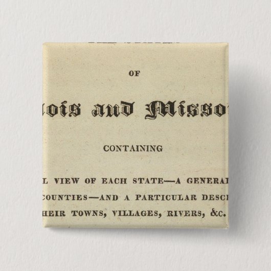 Illinois und Missouri 2 Button (Vorderseite)