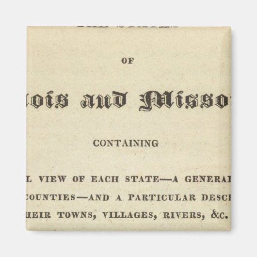 Illinois und Missouri 2 Magnet (Vorne)