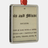 Illinois und Missouri 2 Silbernes Ornament (Rechts)