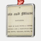 Illinois und Missouri 2 Silbernes Ornament (Links)
