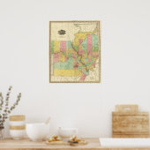 Illinois und Missouri 4 Poster (Küche)