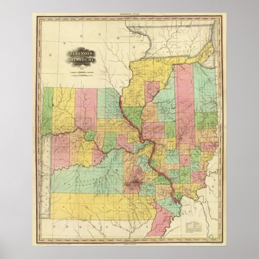 Illinois und Missouri 4 Poster (Vorne)