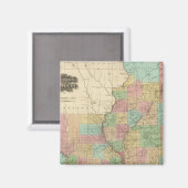 Illinois und Missouri Magnet (Vorderseite/Rückseite)