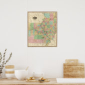 Illinois und Missouri Poster (Küche)