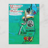 Illinois USA Card Postkarte (Vorderseite)