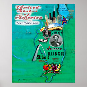 Illinois USA Poster