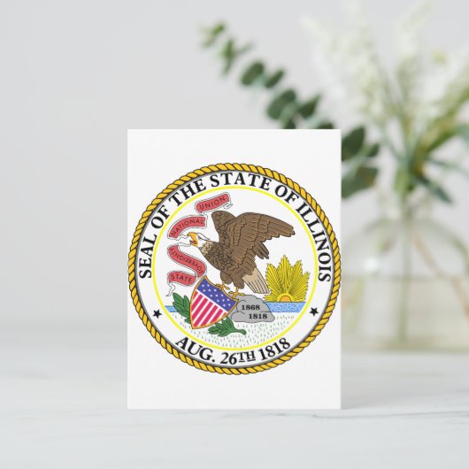 Illinois, USA Postkarte (Stehend Vorderseite)