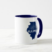 Illinois USA Tasse (VorderseiteRechts)