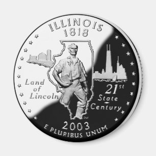 Illinois-Viertel Magnet