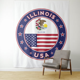 Illinois Wandteppich