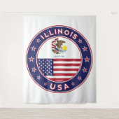 Illinois Wandteppich (Vorderseite)