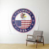 Illinois Wandteppich (Beispiel (Horizontal))