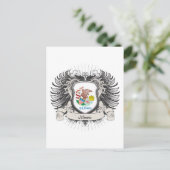 Illinois Wappen Postkarte (Stehend Vorderseite)