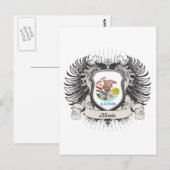 Illinois Wappen Postkarte (Vorne/Hinten)