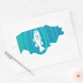Illinois Wave Angeln Rechteckiger Aufkleber (Umschlag)