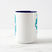Illinois Wave Angeln Zweifarbige Tasse (Mittel)